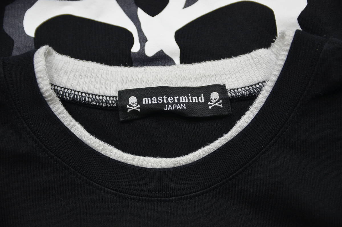 mastermind JAPAN マスターマインド バック スカル レイヤード Tシャツ 黒 S Y-281909