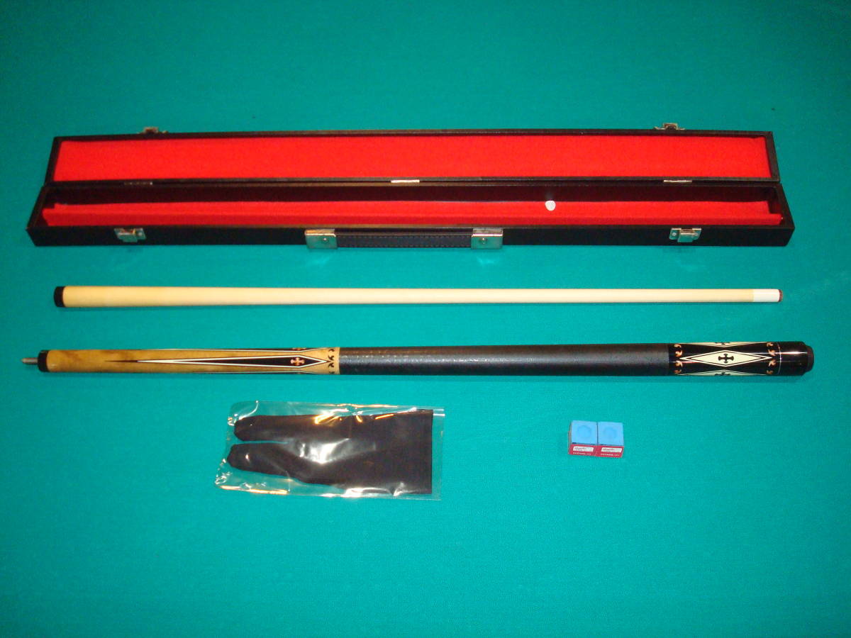 **[ new goods ] billiards cue cue case set glove * chock attaching KS-1 my cue **