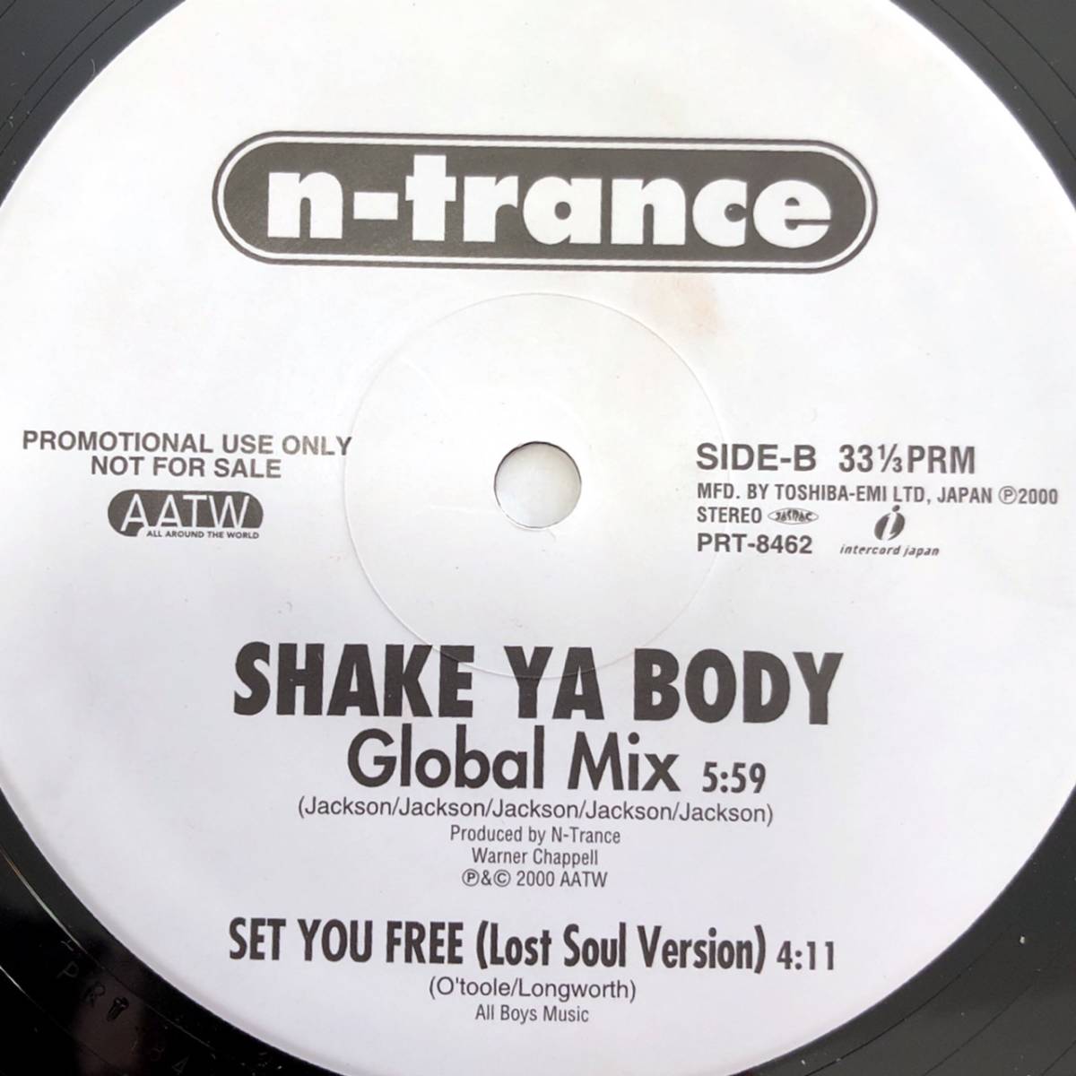  N-Trance 国内promo only Set You Free club・lost soul mix / Shake Your Body_画像2