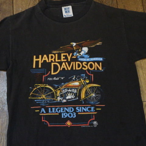 ヤフオク! - 80s USA製 Harley Davidson Tシャツ...