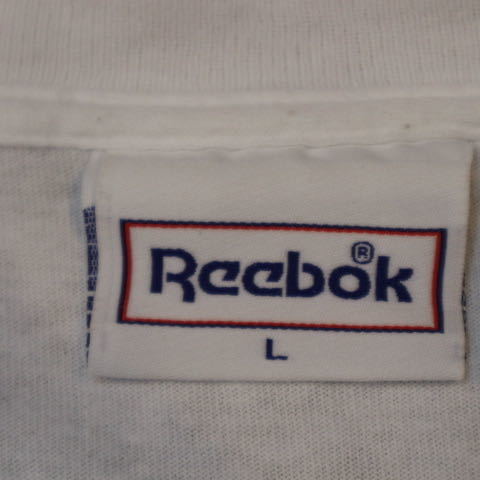 90s USA製 Reebok Insta PUMP Tシャツ L ホワイト グローブ ベースボール リーボック ポンプフューリー ロゴ オールド ヴィンテージ_画像7