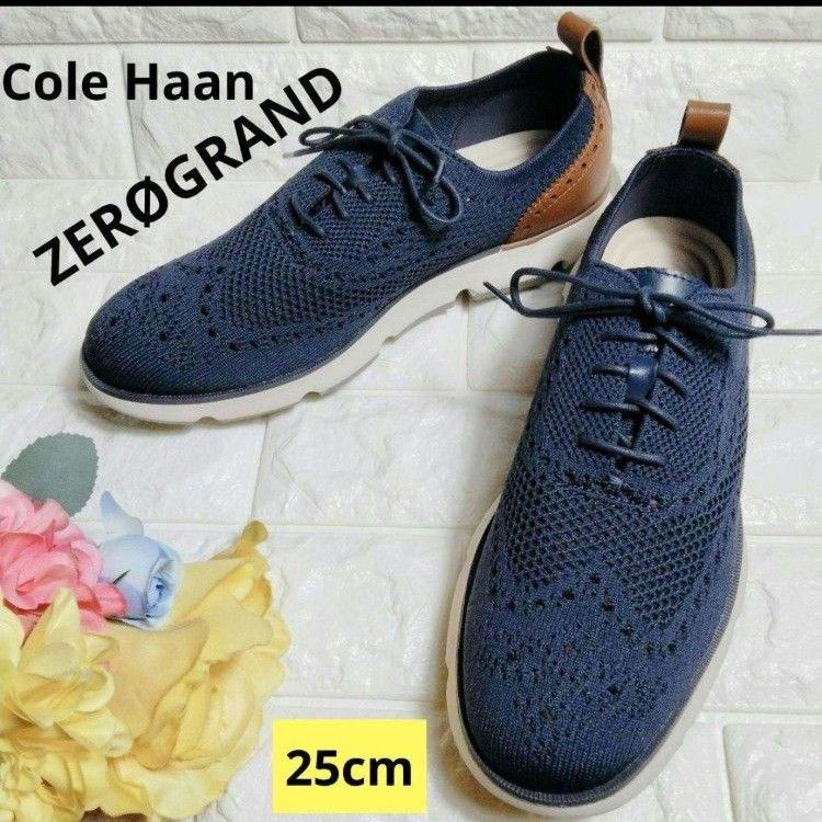 Cole Haan*スポーティ*メッシュ*快適*ロゴ*ランニングスニーカー 極美品 コールハーン ゼログランド Cole Haan ZERGRAND メッシュ