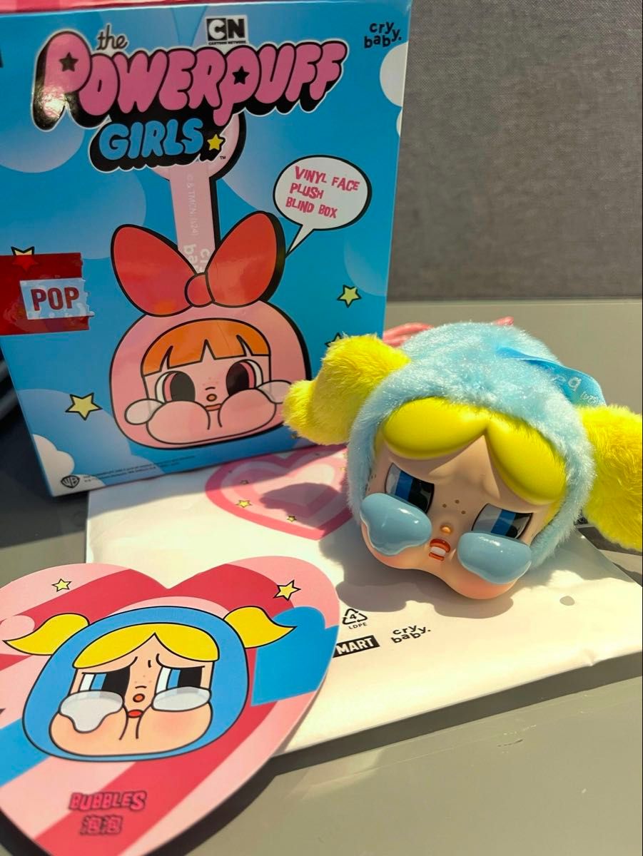 【値下げ中】CRYBABY×パワーパフ ガールズ popmart BUBBLES POPMART CRYBABY パワーパフガールズ BUBBLES ぬいぐるみ|Yahoo