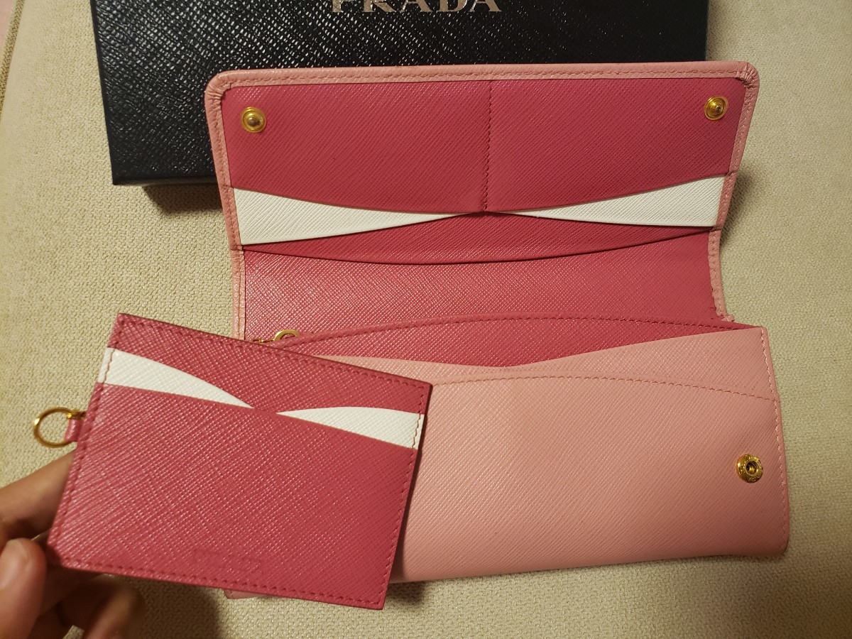 プラダ長財布 PRADA 長財布 プラダ ピンク