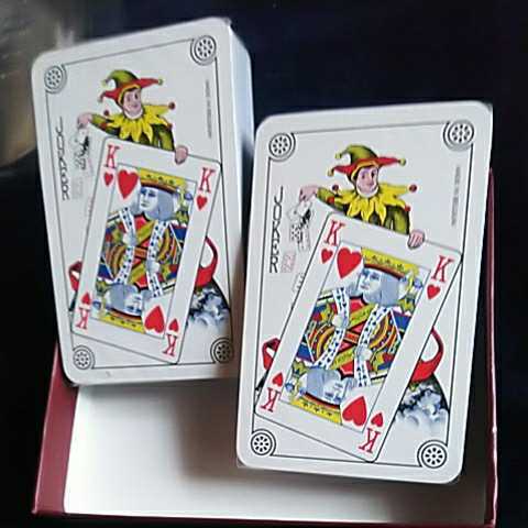 未使用品 Caspari PLAYING CARDS ダブルデッキ トランプ ベルギー_画像4