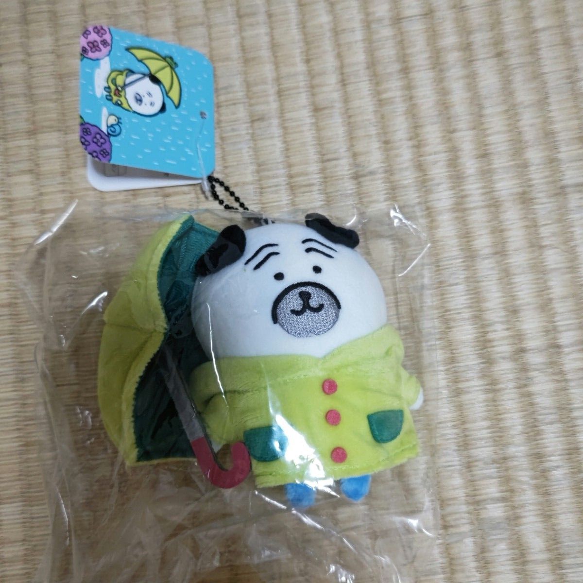 ナガノマーケット 雨だねマスコット くま タグ付き新品未開封 2個セット ナガノキャラクターズ 雨だね マスコット パグ クマ 2個セット