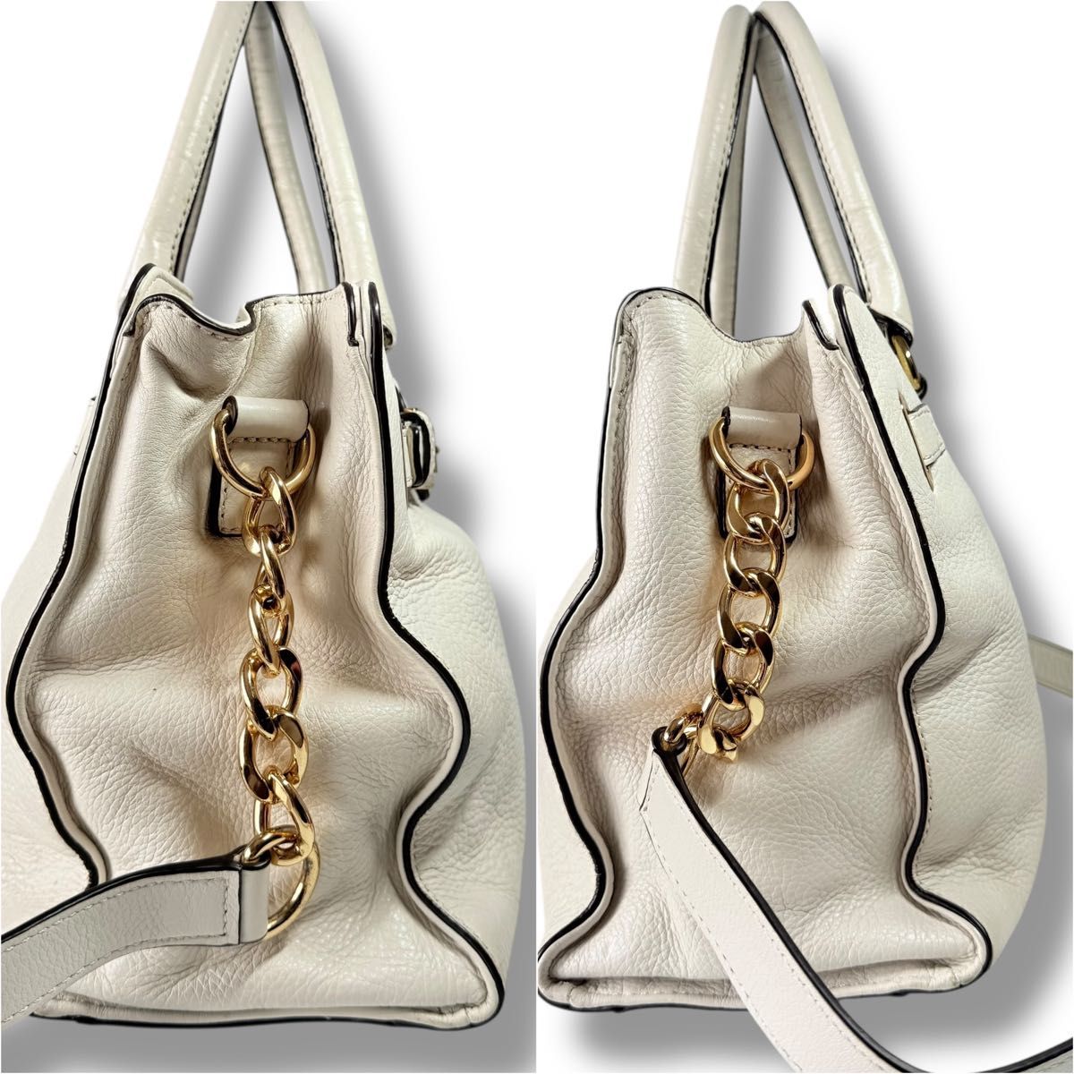 【美品】MICHAEL KORS 本革バッグ 美品】MICHAEL KORS マイケルコース 2way レザー 本革 トート
