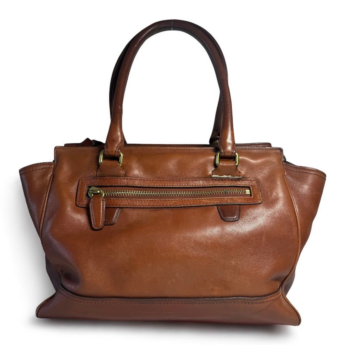 コーチ トートバッグ クーパー キャリーオール ウィズリベット レザー ロゴ 良品】COACH コーチ レガシー キャリーオール レザー 本革