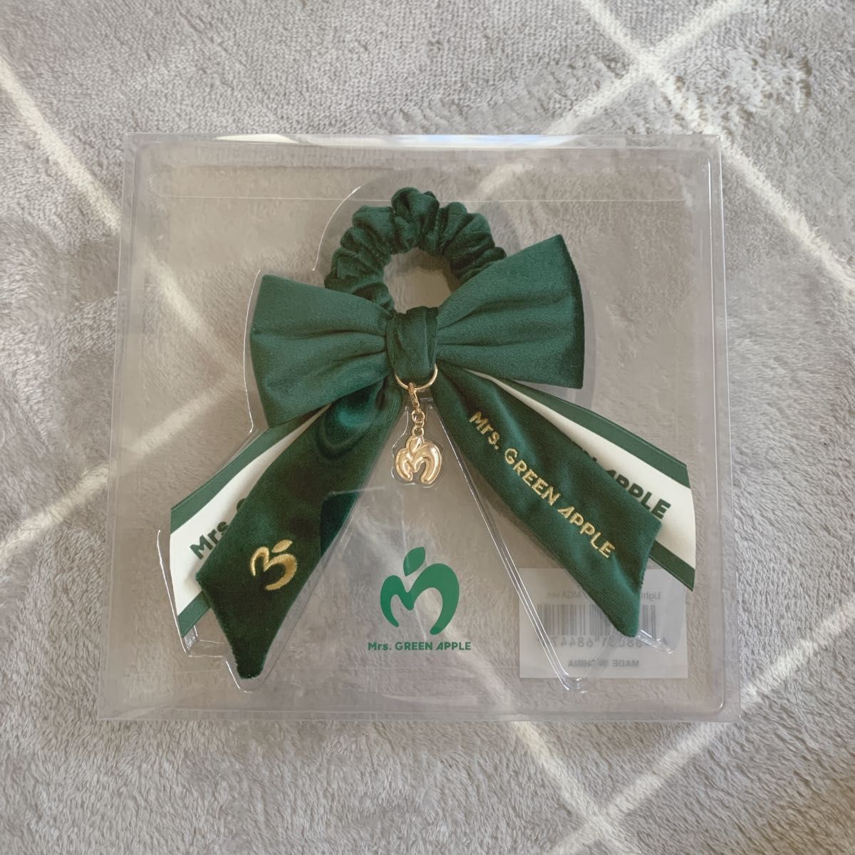 新品 Mrs. GREEN APPLE ペンライト リボン タオル ミセス Mrs GREEN APPLE シュシュ ペンライト用リボン 緑 ミセス