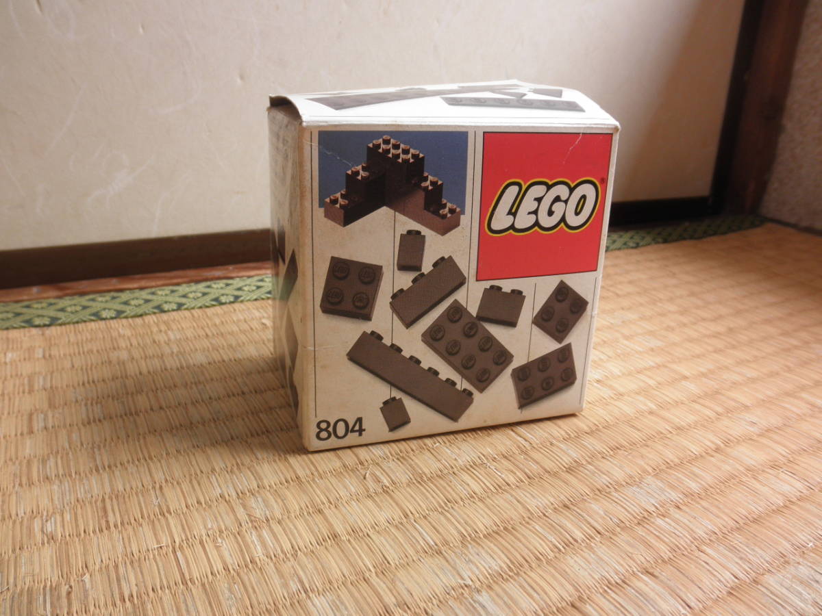LEGO レゴブロック 804 黒 単色 1986 現状　使用感有り スイス製_画像1
