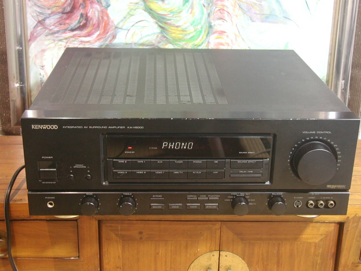 **KENWOOD made KA-V6000 amplifier at that time regular price \\85,000 operation excellent. ** Kenwood jvc