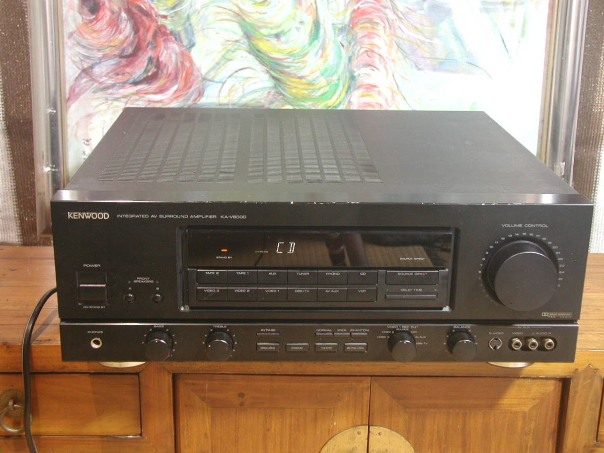 **KENWOOD made KA-V6000 amplifier at that time regular price \\85,000 operation excellent. ** Kenwood jvc