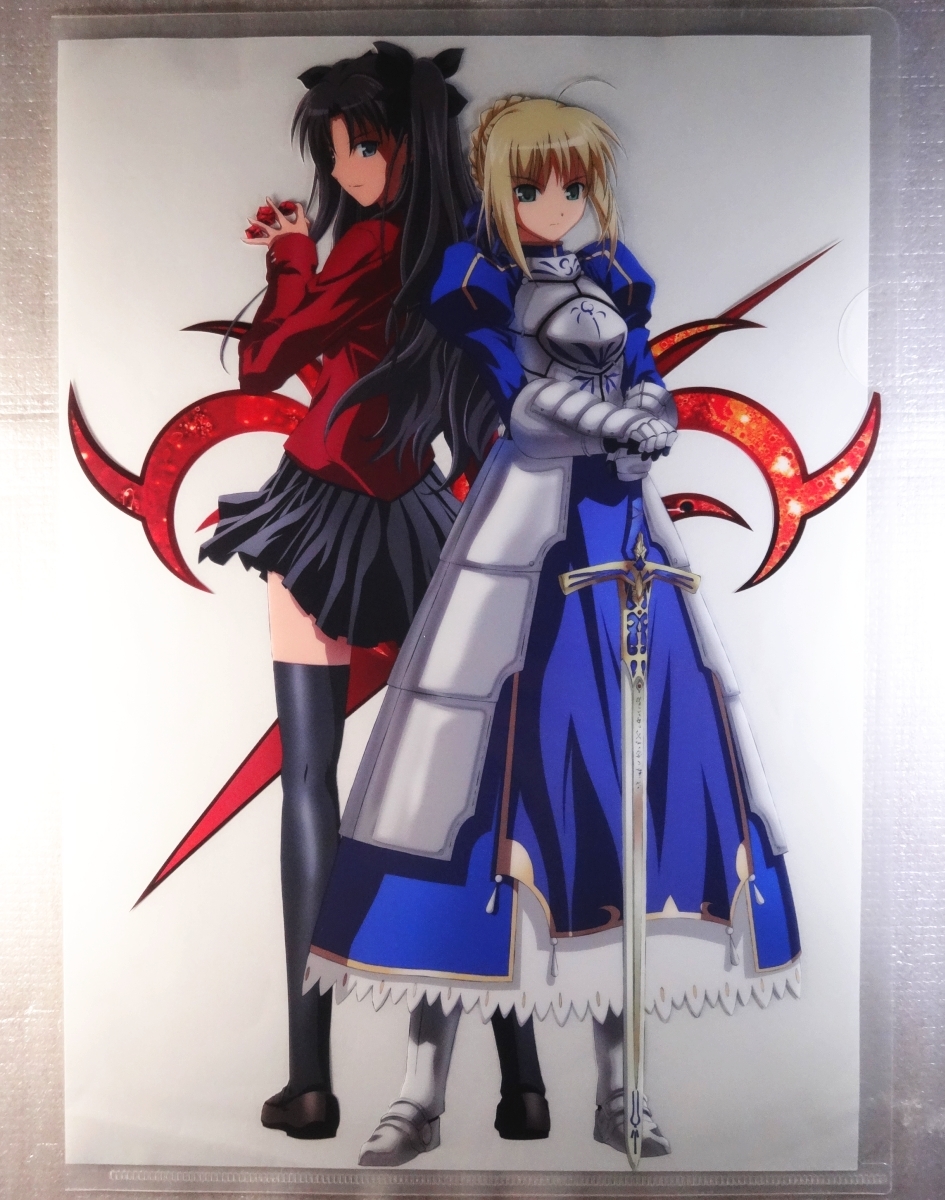 ヤフオク Fate Stay Night セイバー 遠坂凛 クリアファイル