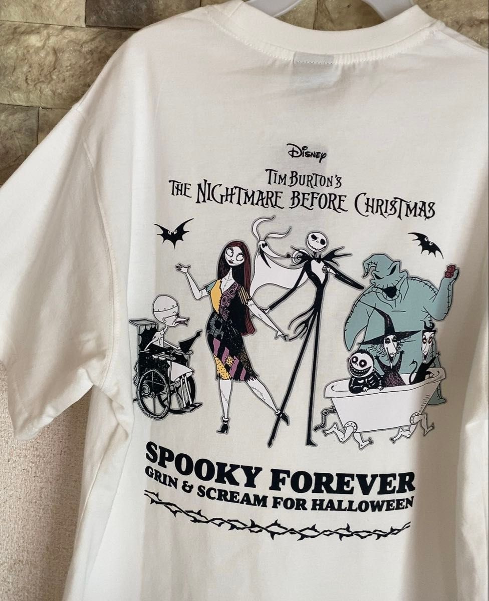 【Disney】ナイトメア ジャックスケリントン 男女兼用 Tシャツ ディズニー ナイトメアビフォアクリスマス ジャック ジャック