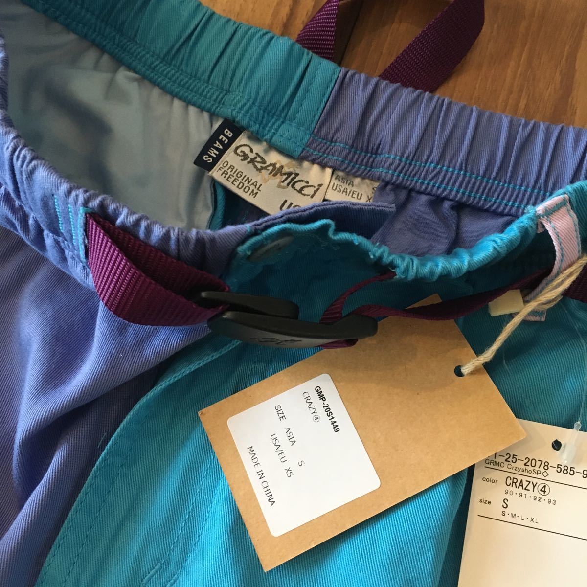 新品 S CRAZY4 レア GRAMICCI グラミチ BEAMS ビームス 別注 クレイジー Gショーツ 20ss ショートパンツ ハーフパンツ 茶系 パンツ 人気 64_画像6