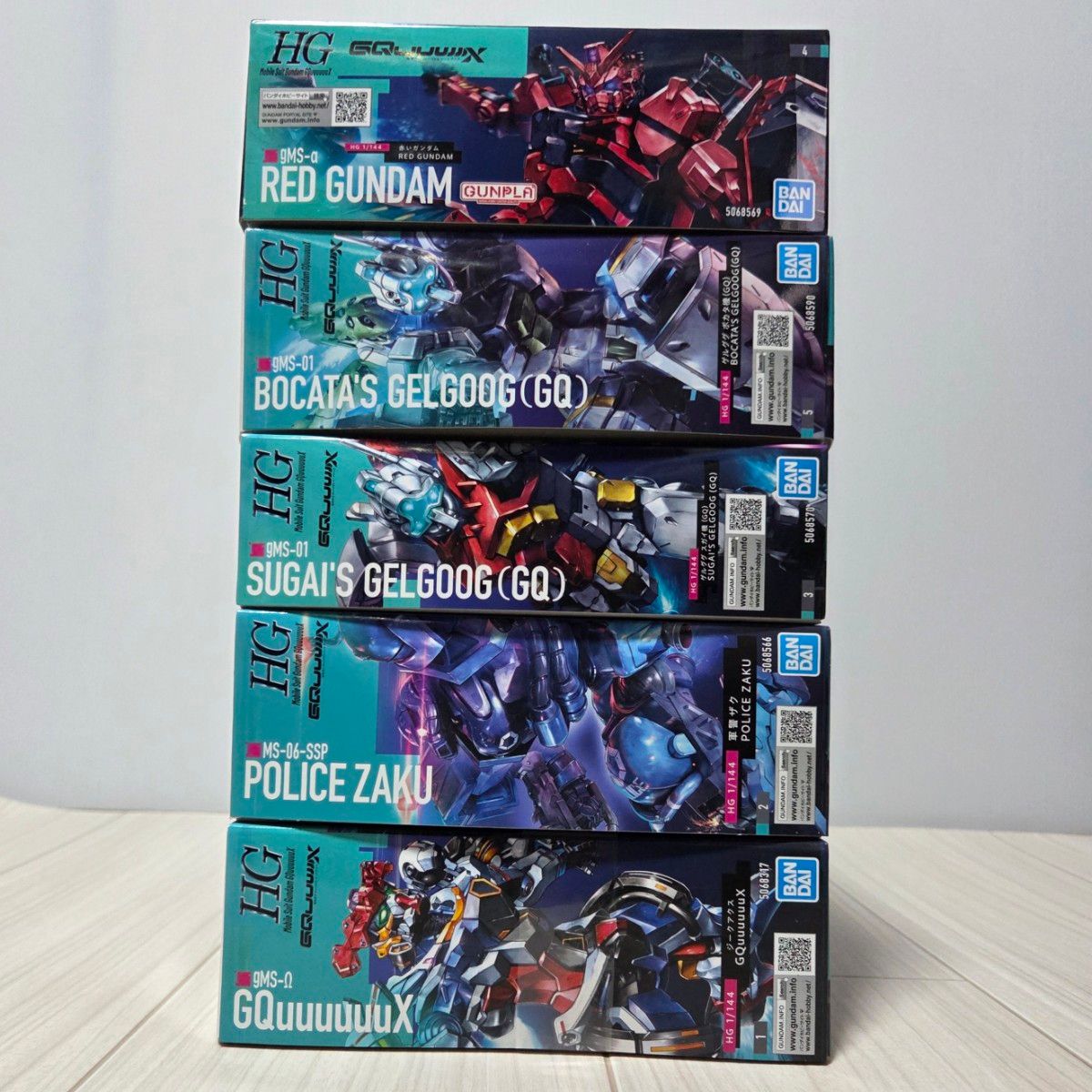 【新品未開封】 HG 軍警ザク ゲルググ スガイ機 ボカタ機 赤いガンダム ジークアクス + 赤いガンダム+ 軍警ザク + ゲルググ ボカタ機 +