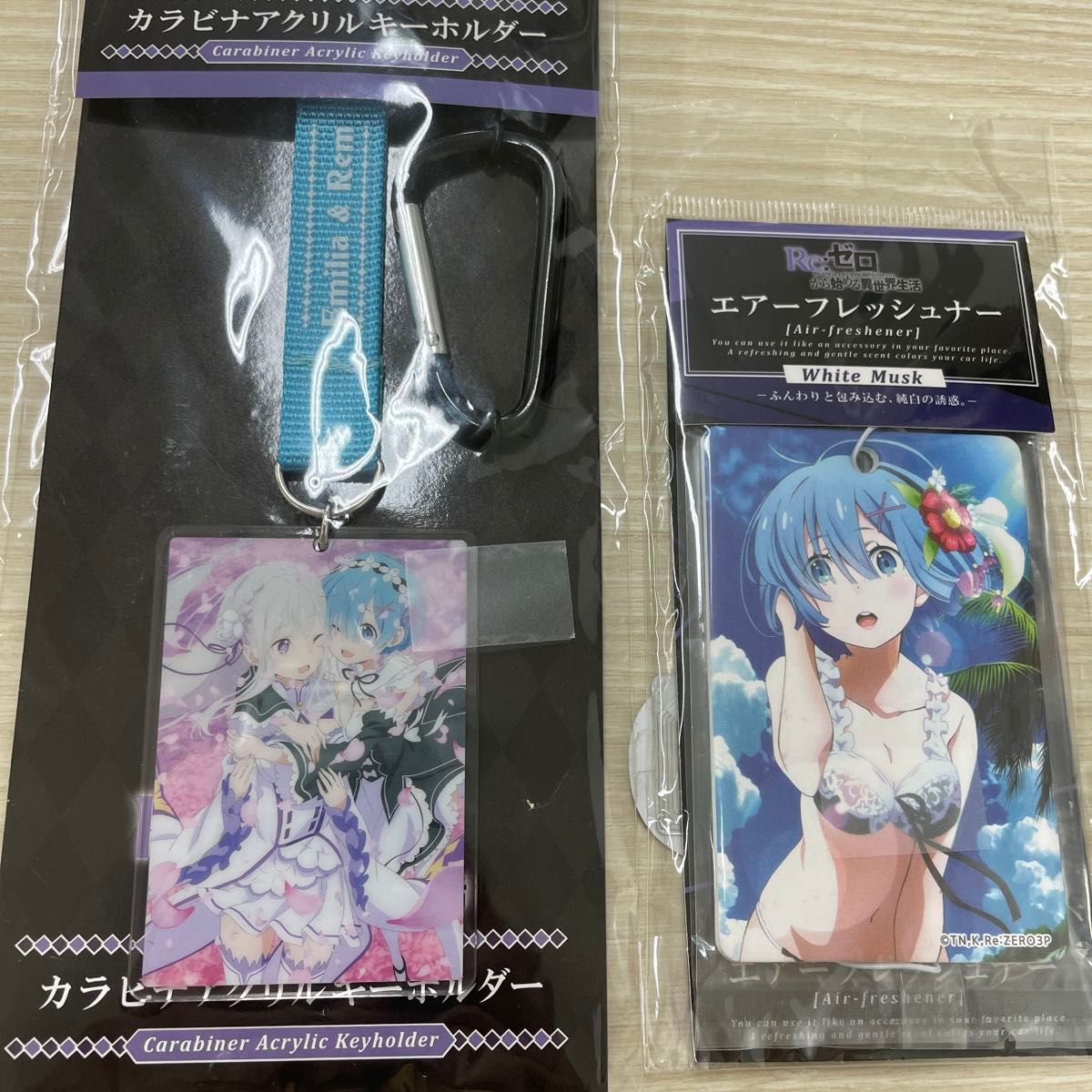 リゼロ ドンキ アクリルキーホルダー R e ゼロ リゼロ エアーフレッシュナー アクリルキーホルダー