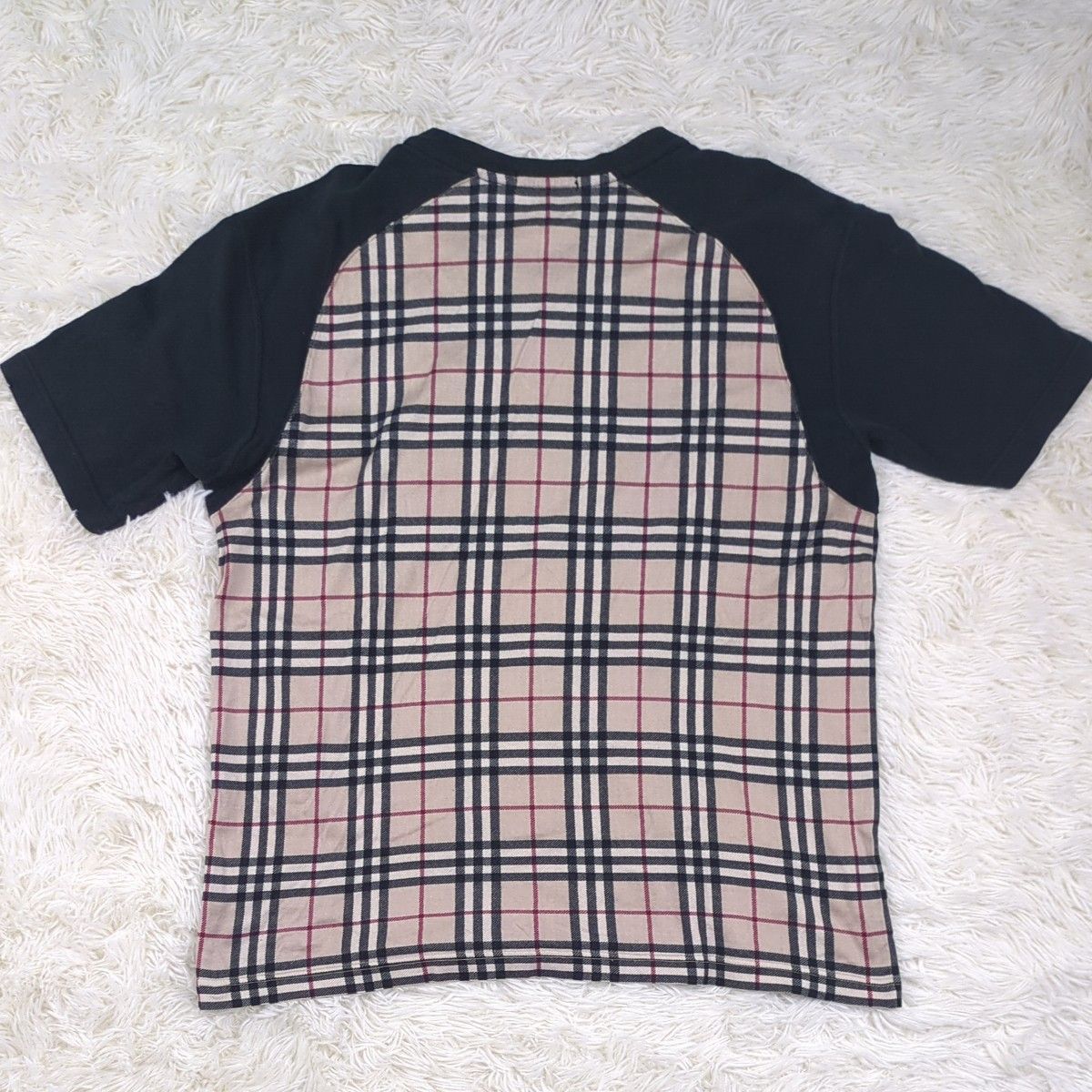 【新品未使用】Burberry BLACK LABELバーバリー Lサイズ 希少Lサイズ BURBERRY BLACK LABEL カットソー ノバチェック