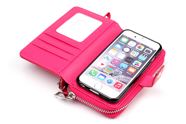 iphone6 leather case iPhone 6s case iphone6 leather case notebook type . purse attaching removed possibility card storage pink 