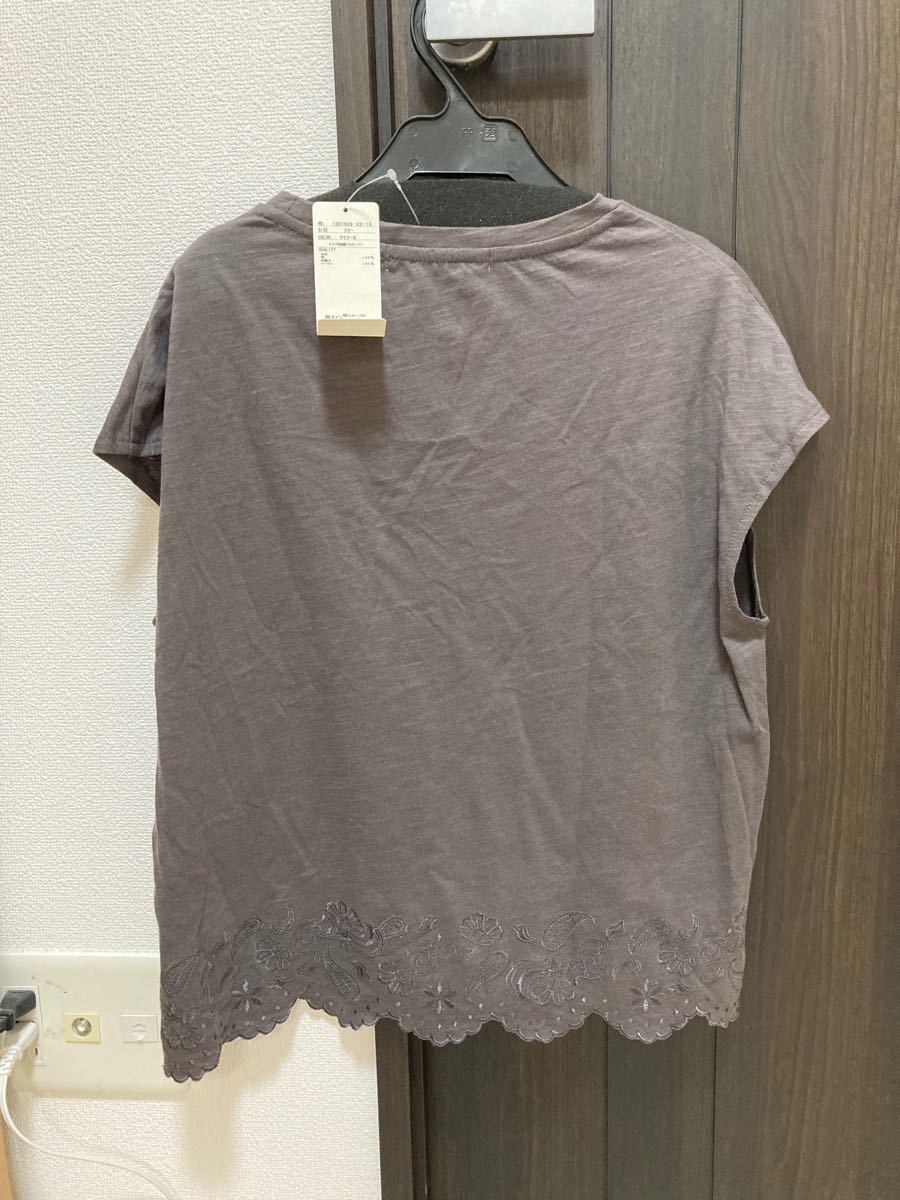 【Lugnoncure】 刺繍Tシャツ/カットソー　試着のみ　ルノンキュール