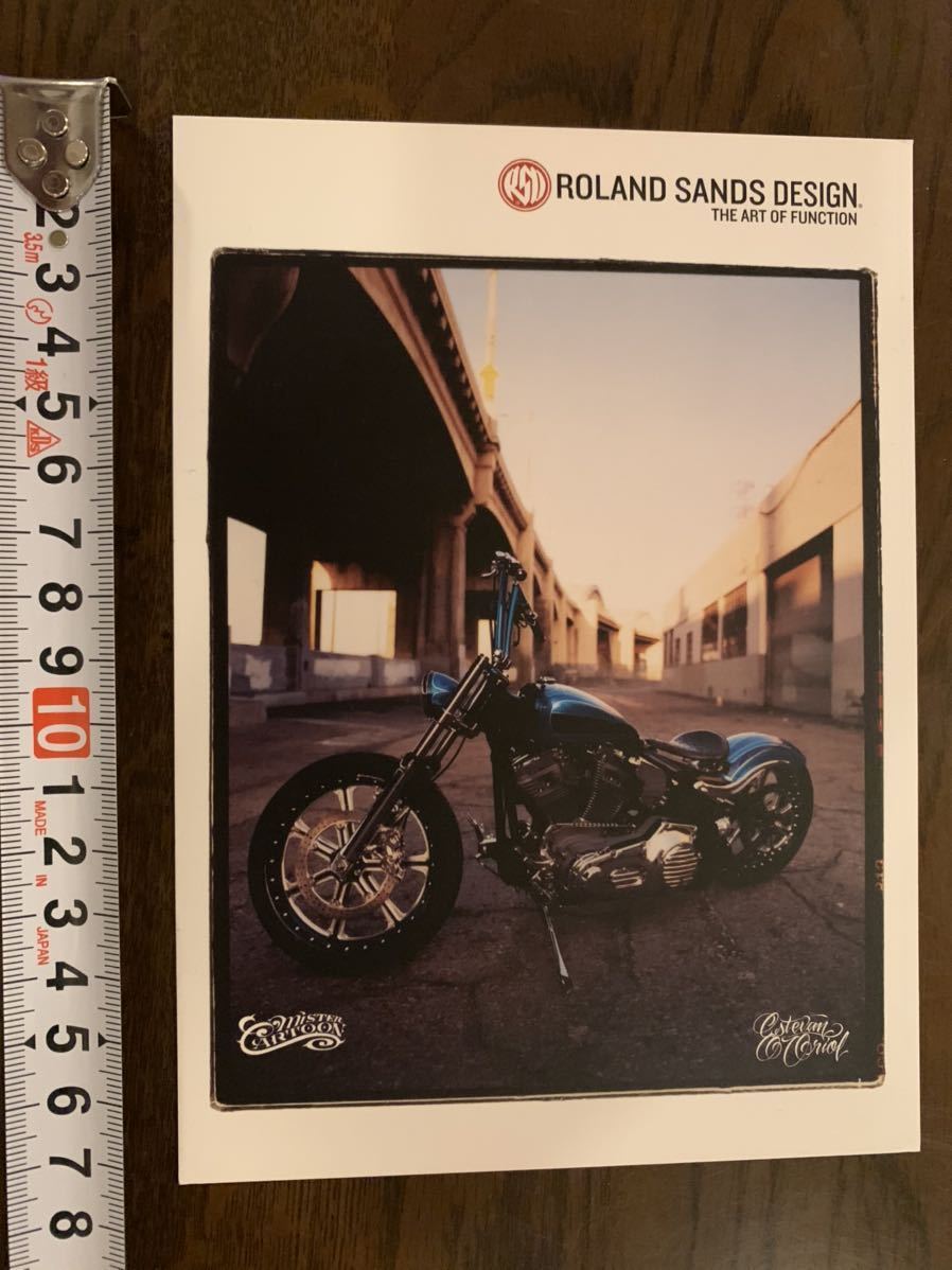 ローランドサンズデザイン　RSD ROLANDSANS DESIGN カスタムハーレー　写真カード　５枚セット　非売品　レア物_画像5