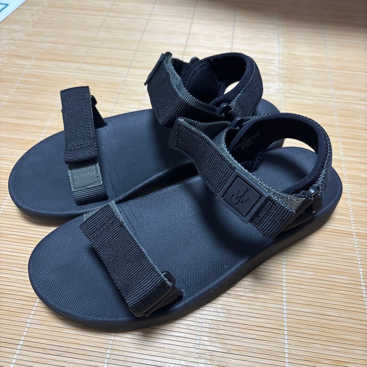 JWアンダーソン メンズ スエード スライド サンダル ブラック ユニクロ×jw anderson サンダル ブラック×カーキ Sサイズ|Yahoo