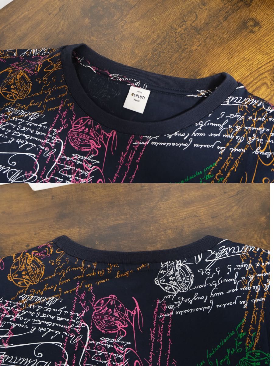 【Berluti】オーバーサイズTシャツ 極美品 Berluti オールオーバー スクリット Tシャツ S|Yahoo