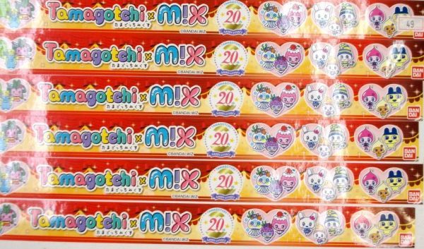 希少！ 非売品 販促用 棚帯 レールPOP たまごっちミックス Tamagotchi×mix バンダイ 30cm×3cm まとめて ＃49_画像2