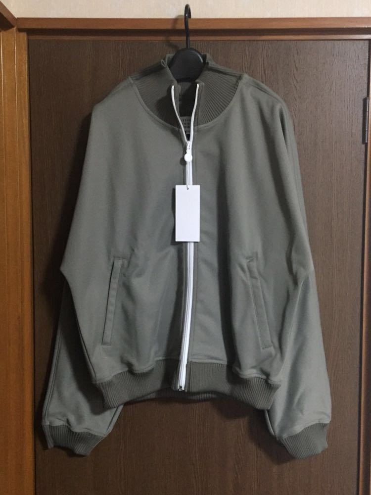 20SS新品52 メゾンマルジェラ アウトライン トラックジャケット スウェット シャツ 52 XL Maison Margiela 10 メンズ ブルゾン 長袖 カーキ