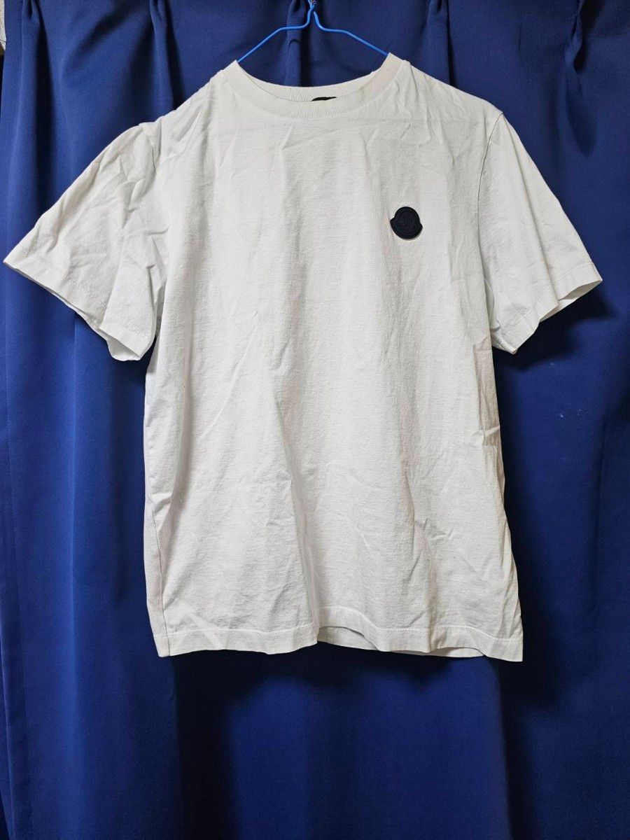 MONCLER ルスレロコハッチスリフレスシレ 1A0010268950 636 MONCLER 24SS ラバー製ロゴパッチ付き バックロゴ クルーネック