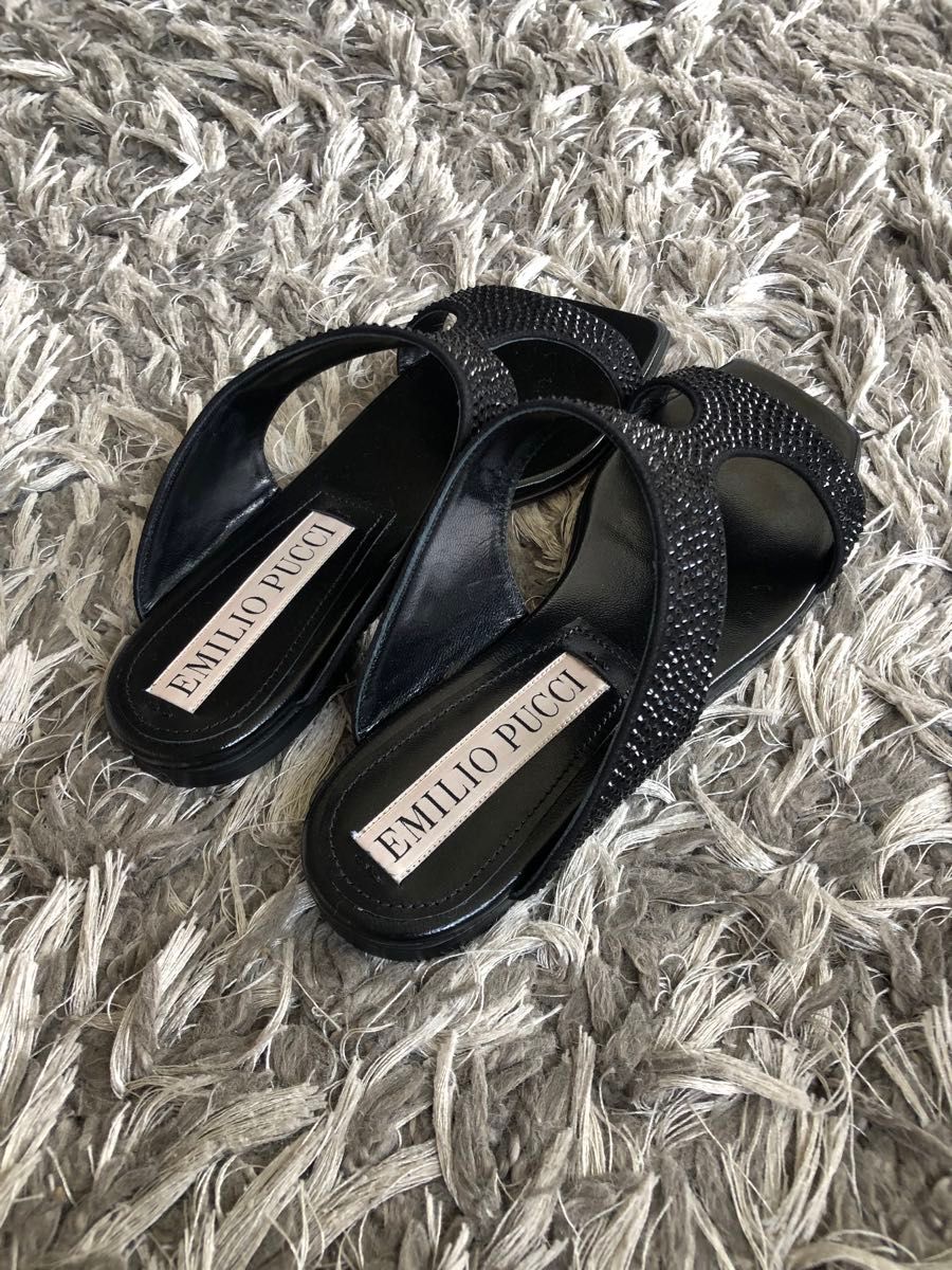 EMILIO PUCCI リーフラットサンダル EMILIO PUCCI エミリオプッチ プッチ サンダル|Yahoo!フリマ
