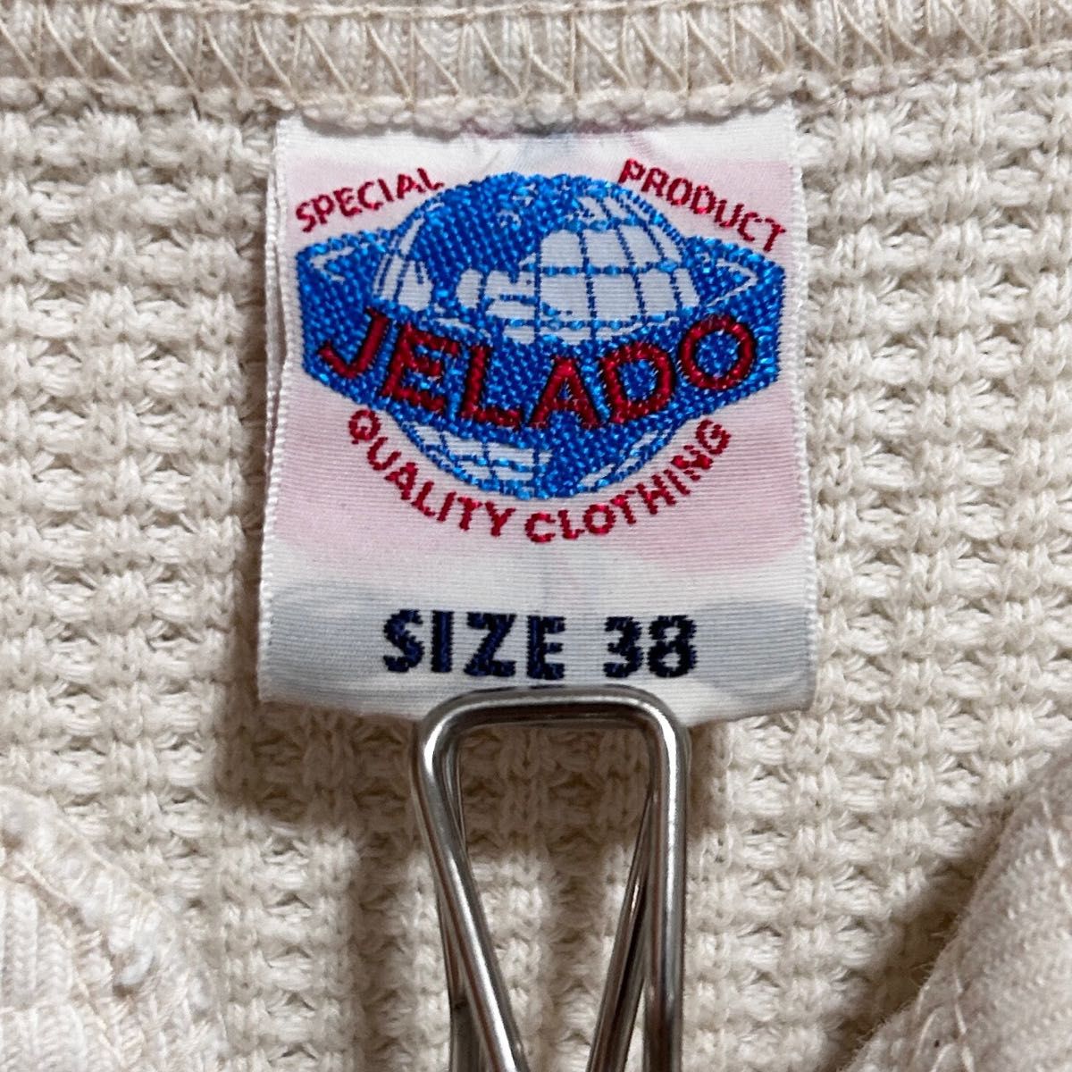 JELADOジェラードリンガーサーマルカットソーアイボリーネイビー38 JELADO ジェラード ヘビーサーマル 38 M ニット メンズ ロング