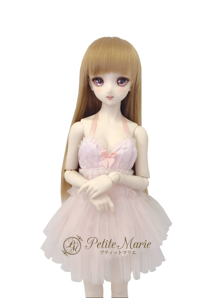 【Petite Marie】1/3 DD対応 可愛さあふれるふわふわピンクチュールドレス 60cm ドール BJD 人形服【プティットマリエ】