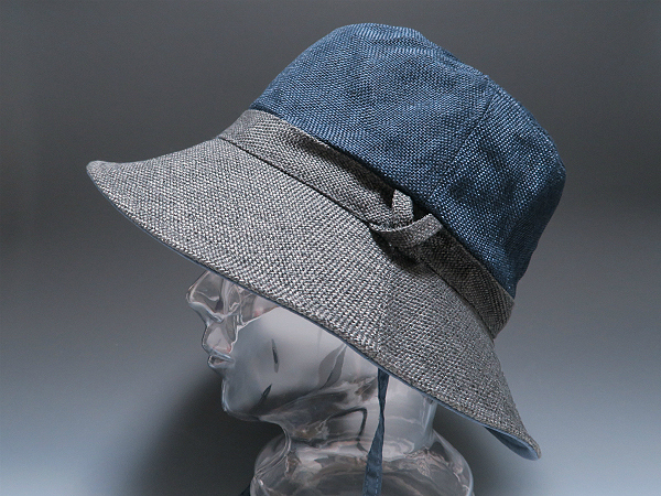 grace*poketabru панама [ темно-синий ] новый товар обычная цена Y4600 ультрафиолетовые лучи предотвращение уборная возможность складной возможность размер настройка возможность для мужчин и женщин многофункциональный шляпа 