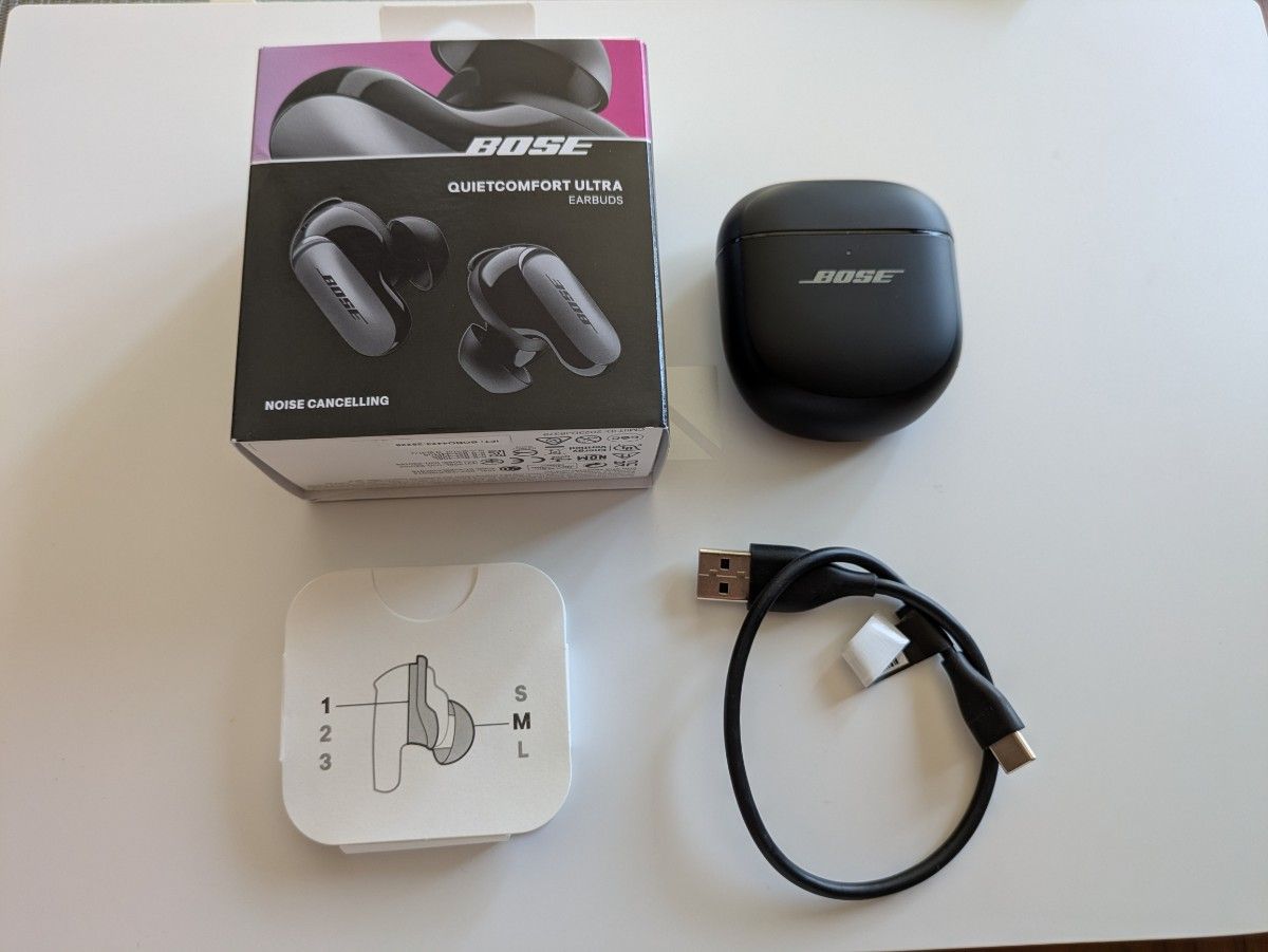 bose QUIETCOMFORT ultra ケース付属品 BOSE QuietComfort Ultra Earbuds & 純正ワイアレス充電ケース