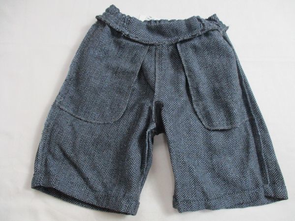 SF268[tout petit] new goods ribbon attaching shorts woman .. blue 80