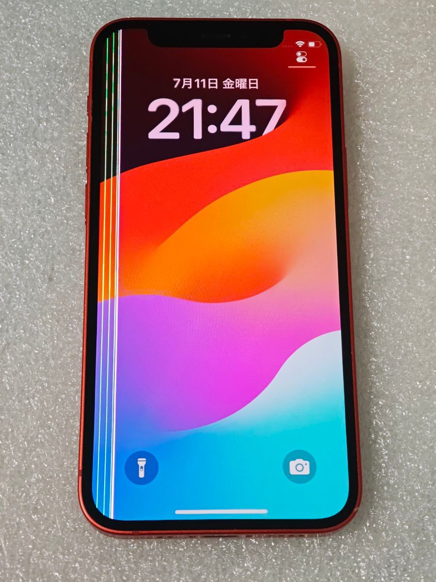 ジャンク Apple iPhone 12 mini 128G 赤 液晶不良 ジャンク Apple iPhone 12 mini 128G 赤 レッド 液晶不良 タッチ