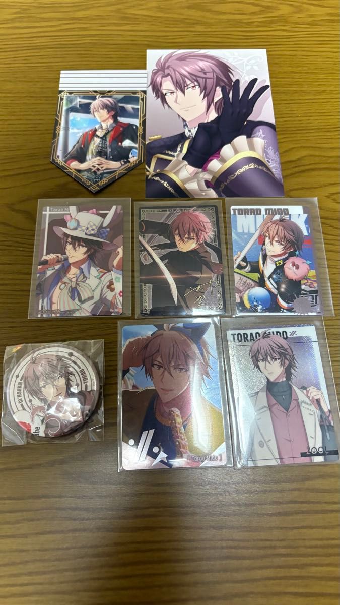 アイナナ 6周年 Anniversary 御堂虎於 缶バッジ ポストカード アイドリッシュセブン アイナナ ポストカード 缶バッジ カード