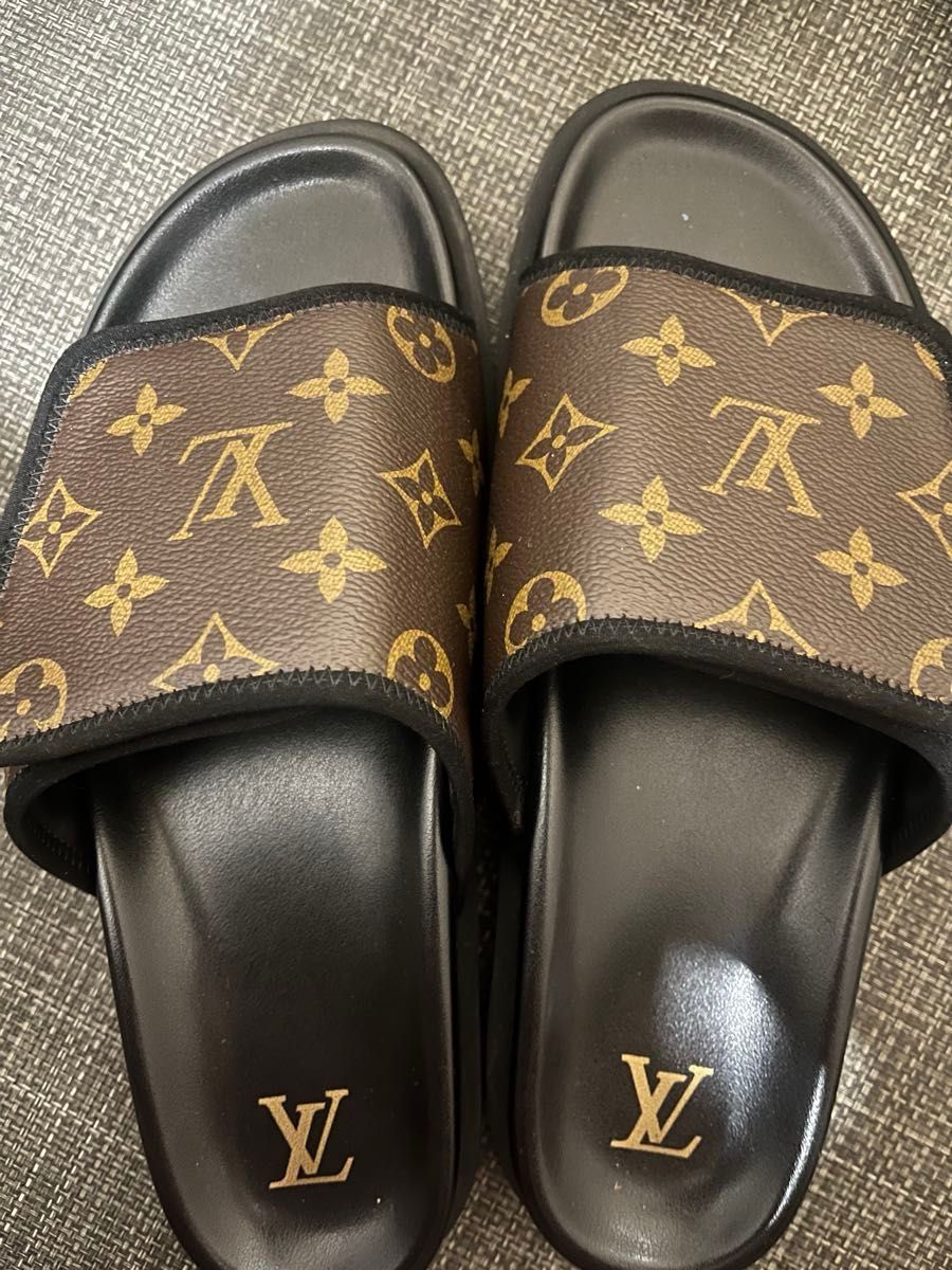 *国内安心*【Louis Vuitton】モノグラム サンダル Louis Vuitton モノグラム スライドサンダル|Yahoo!フリマ(旧