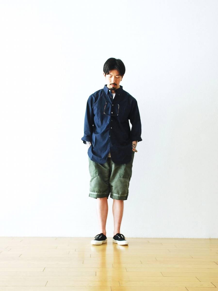 定価3.6万 新品 Porter Classic SUPER NYLON MASH SHORTS カーキ M ポータークラシック スーパーナイロン ショーツ ハーフ ショート パンツ_画像7