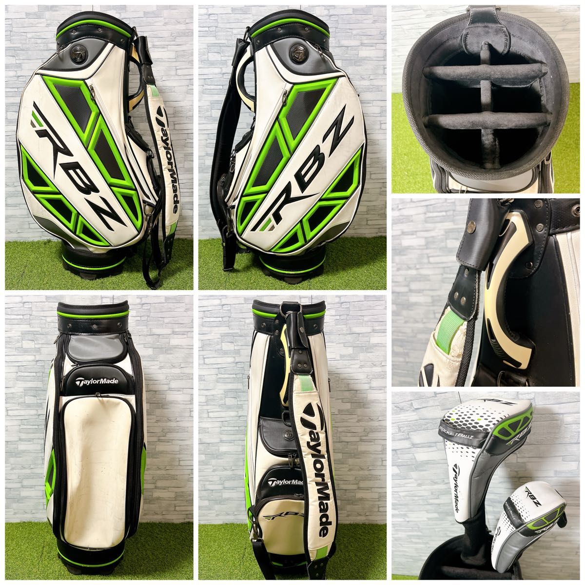 TaylorMade ゴルフクラブ13本セット ゴルフバック付 テーラーメイド TaylorMade RBZ ゴルフクラブ メンズセット 13本