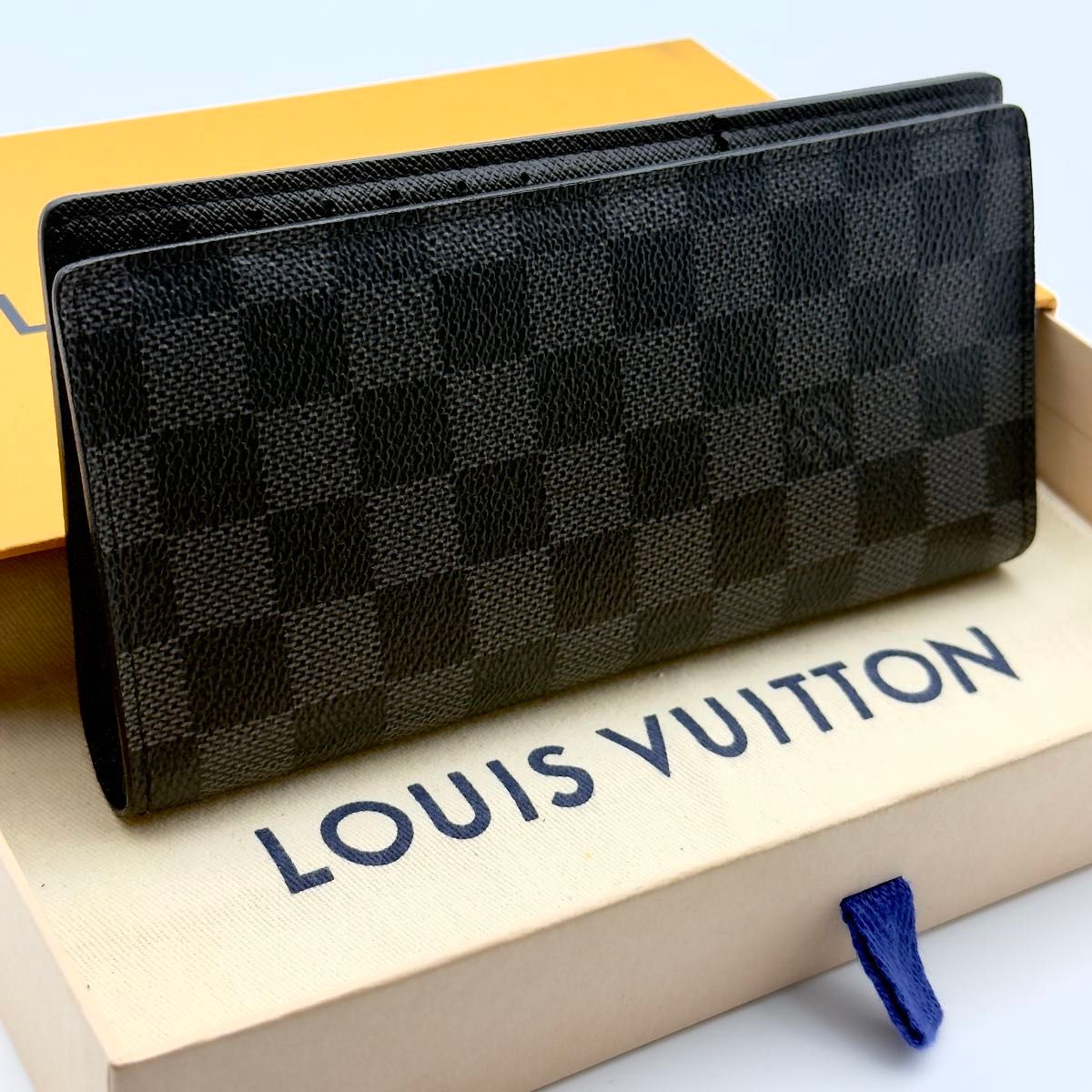 Louis Vuitton ダミエ・グラフィットポルトフォイユブラザ長財布 ルイヴィトン【未使用に近い】ダミエ グラフィット