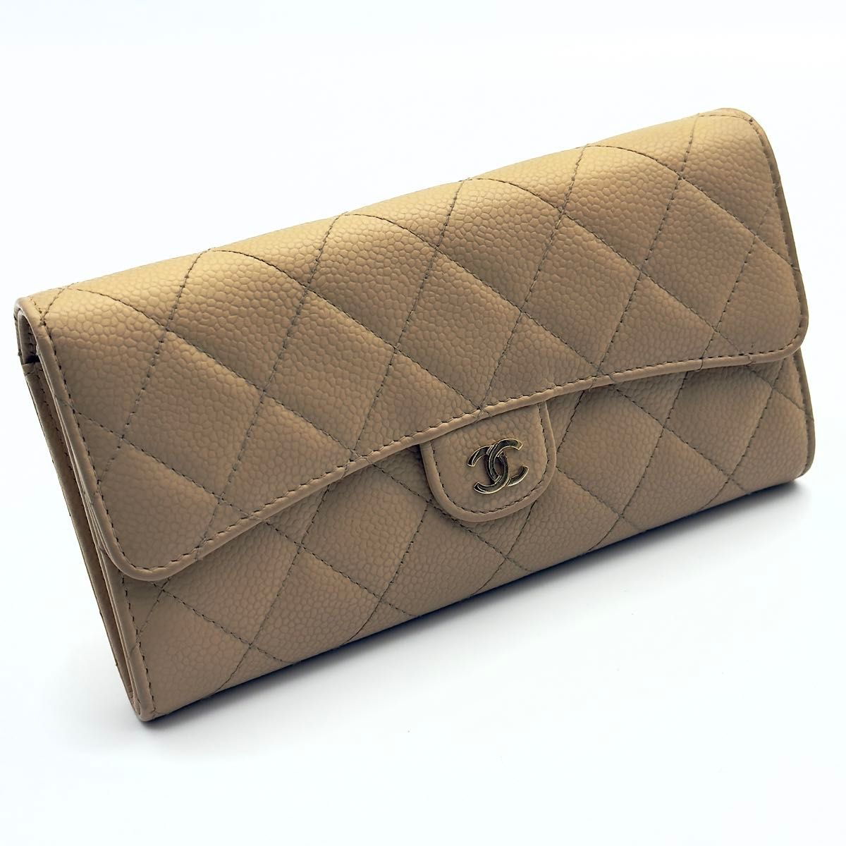 上品な定番品◆ CHANELキャビアスキン マトラッセ クラシック シャネル【最高級美品】マトラッセ キャビアスキン クラシック