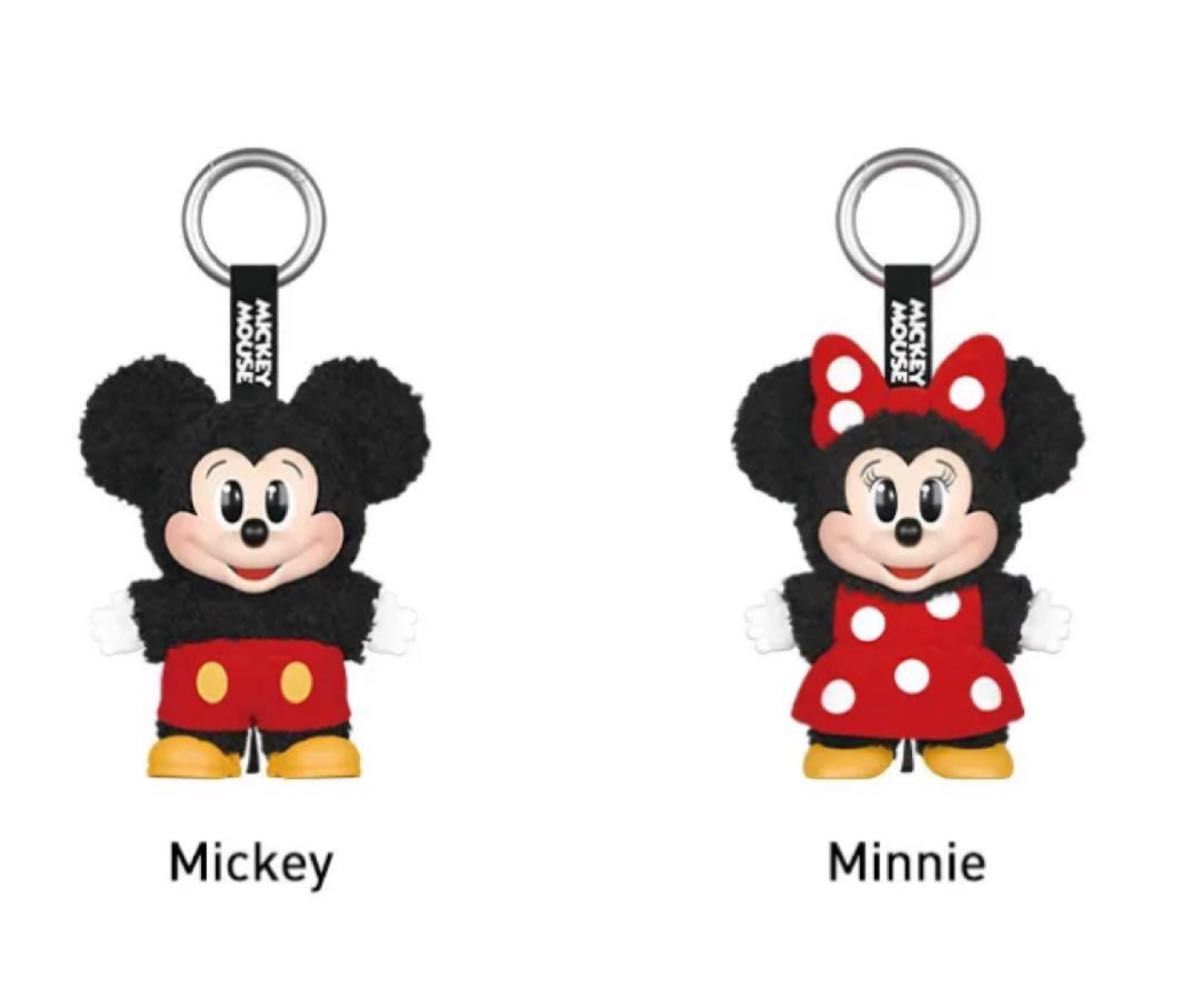 正規品POPMART Disney ミニーキーホルダー2点♥️ POPMART ディズニー ミッキーとミニーセット ぬいぐるみキー