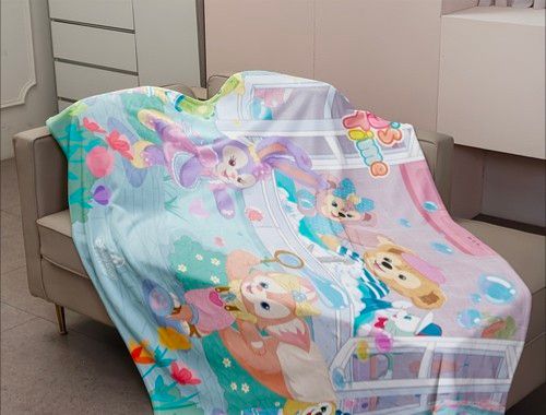 ディズニー デイジー ブランケット 新品ディズニー・デイジーファミリーフランネルブランケット