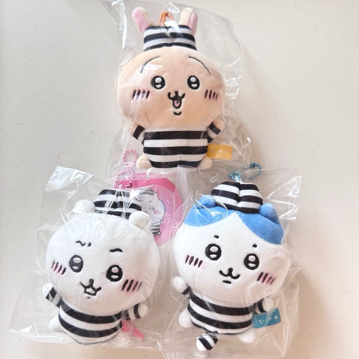 ちいかわ 囚人マスコット 3点セット 未開封新品 ちいかわ ぷちミニマスコット 囚人 うさぎ ハチワレ