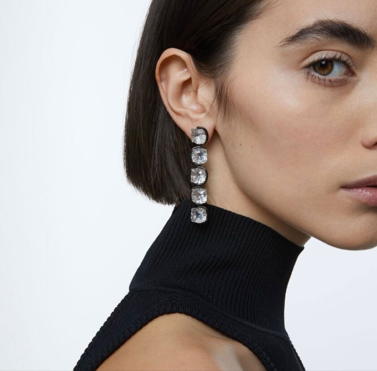 SWAROVSKI Collection I Harmonia ロング ドロップ ピアス 完売品 スワロフスキー Swarovski Harmonia ドロップピアス