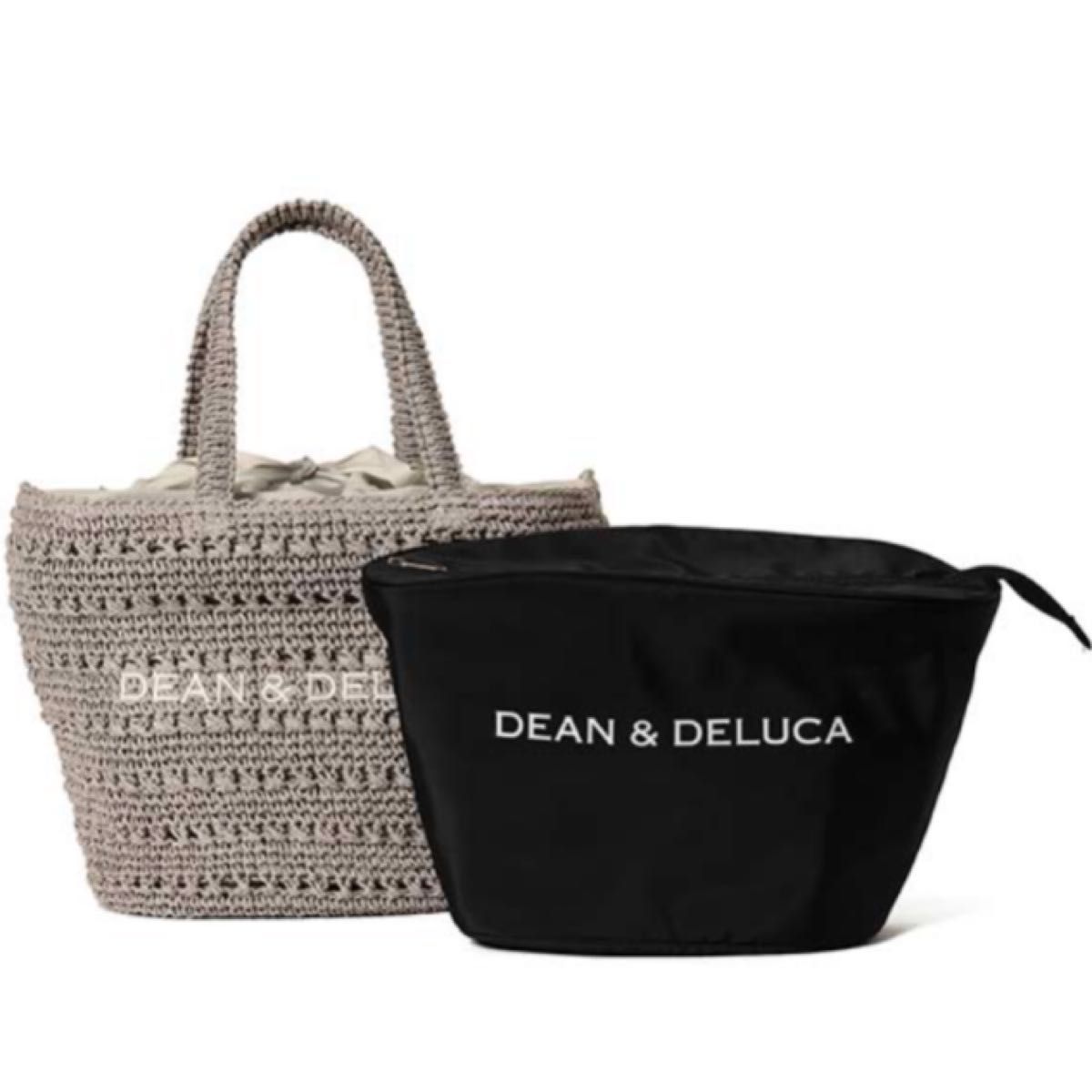 DEAN & DELUCA クロッシェバスケットバッグ S グレー DEAN&DELUCA BEAMS クロッシェバスケットバッグS グレー|Yahoo
