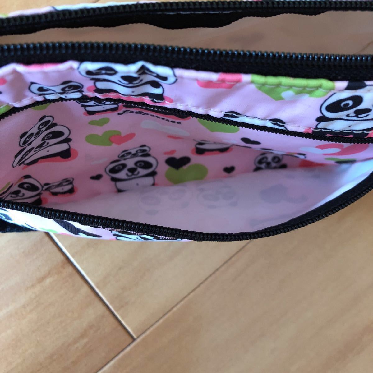 Paypayフリマ Lesportsac パンダ柄ポーチ レスポートサック