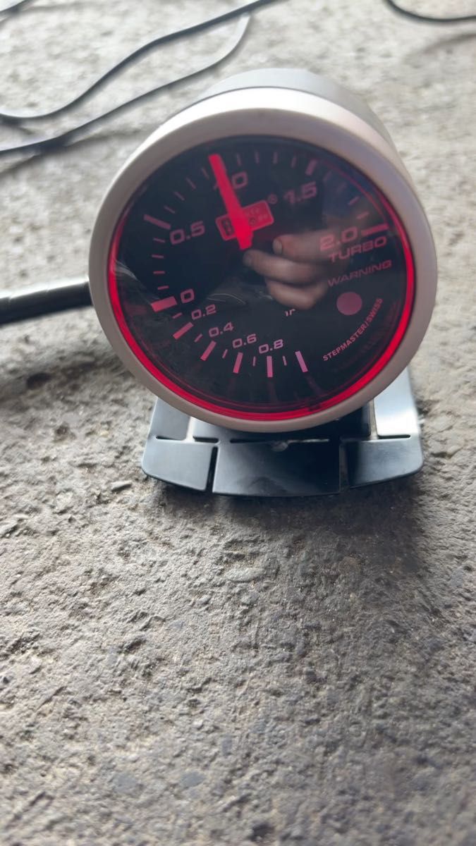 ミラジーノL700 などブースト計 オートゲージ AutoGauge SM 60Φ LED ワーニング機能付 後付け メーター